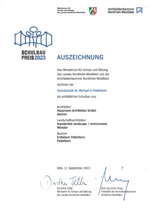 2023-09-11-Urkunde Schulbaupreis Paderborn_groß